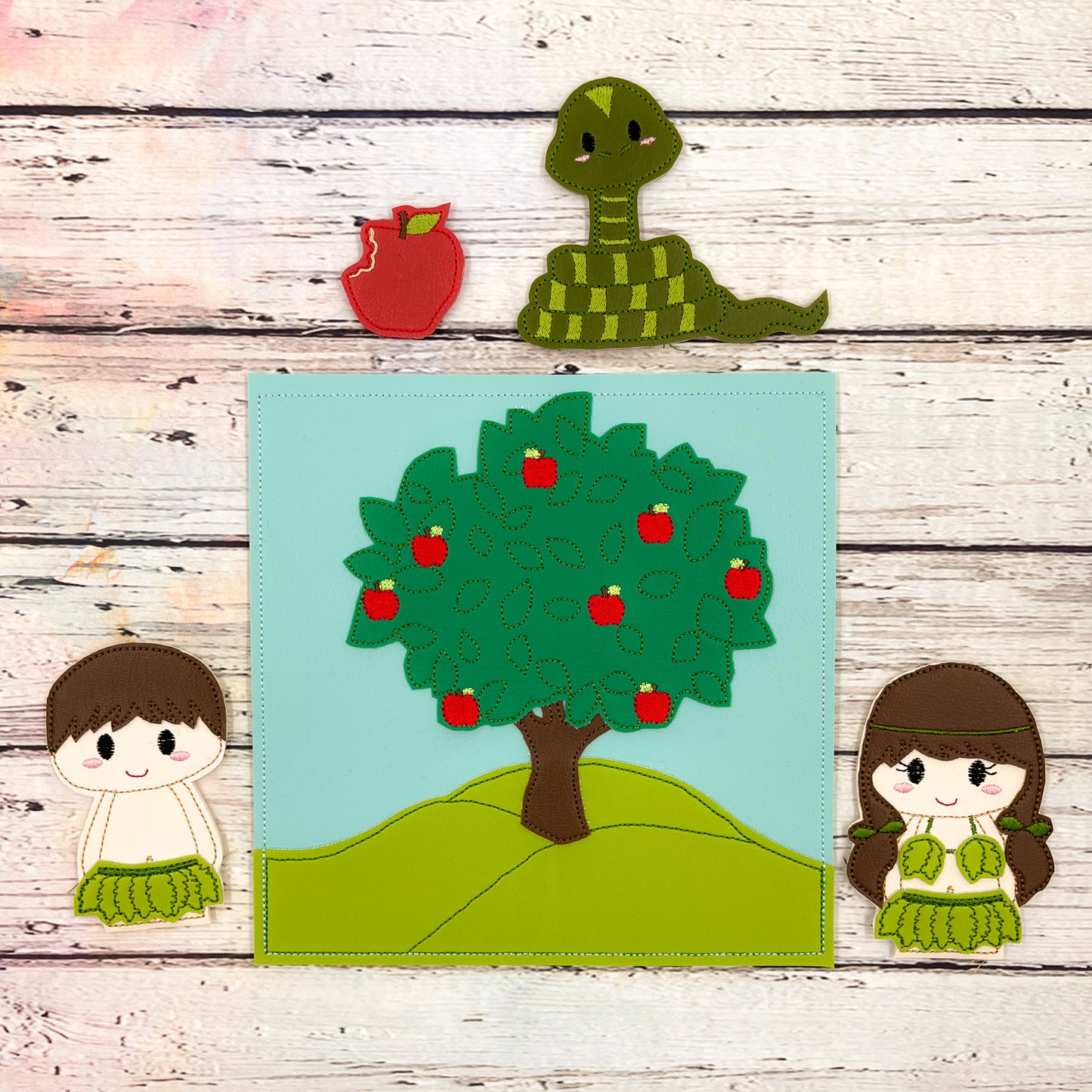 Adam and Eve Finger Puppet Set
