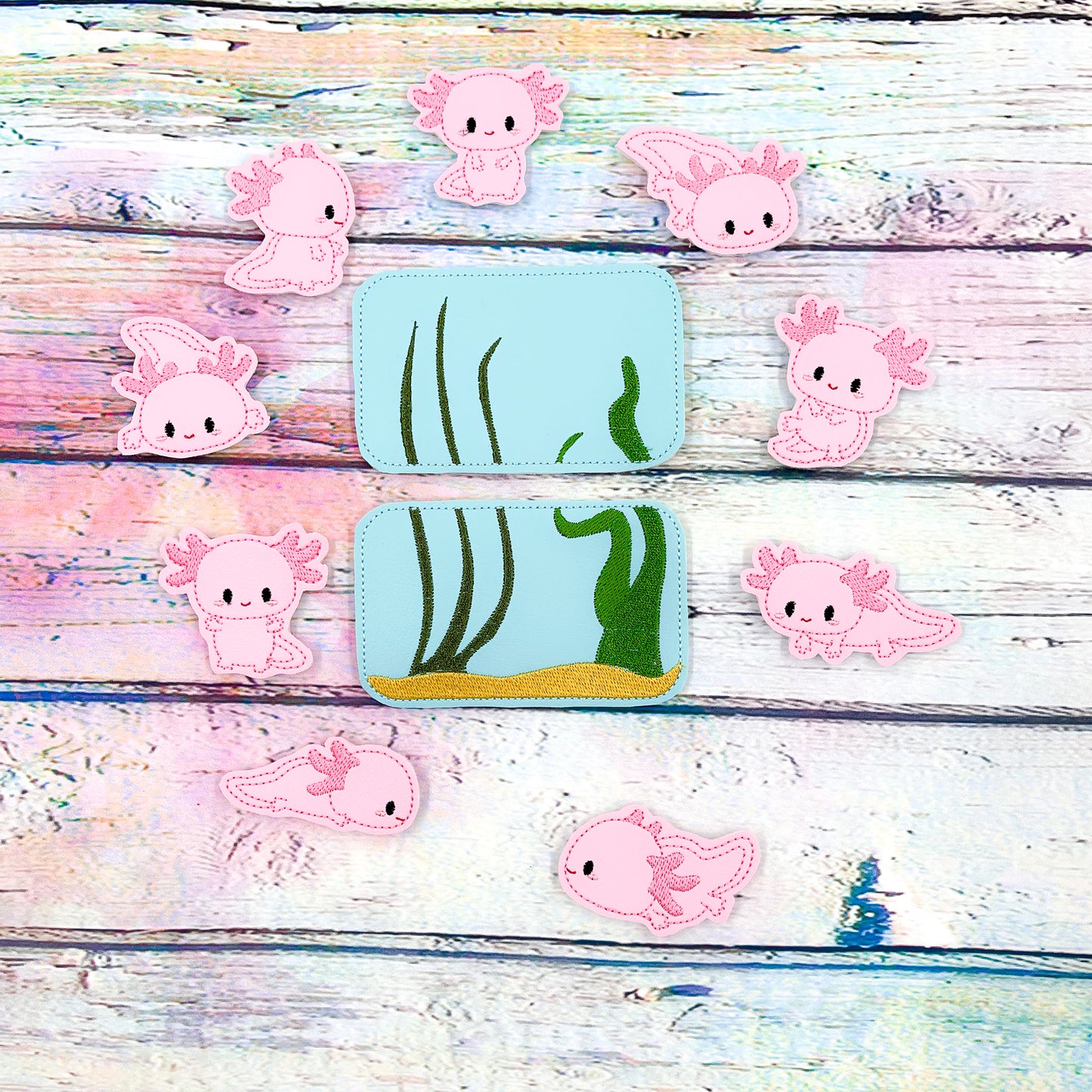 Pink Axolotls Tin Play Set