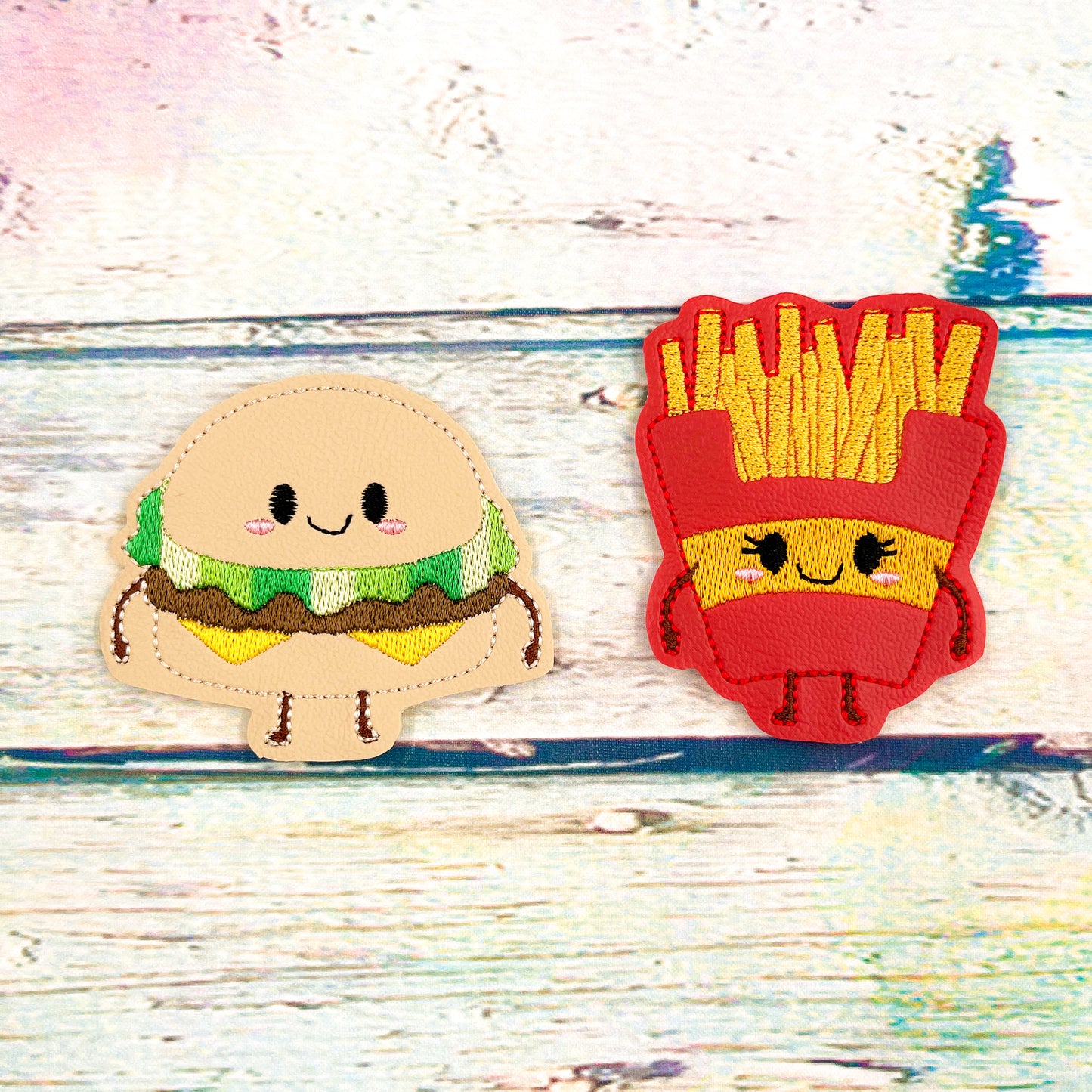 Burger and Fries Perfect Pairs Finger Puppet Set