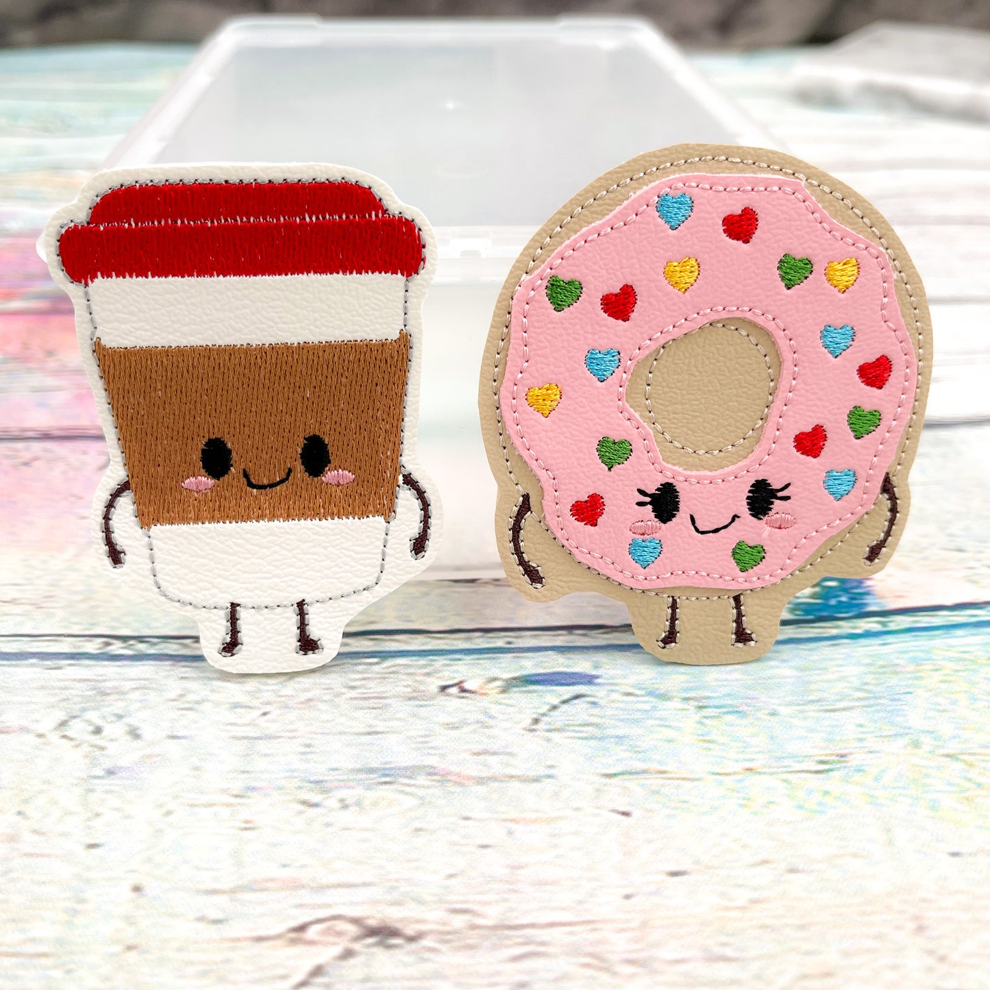 Coffee and Donut Perfect Pairs Finger Puppet Set