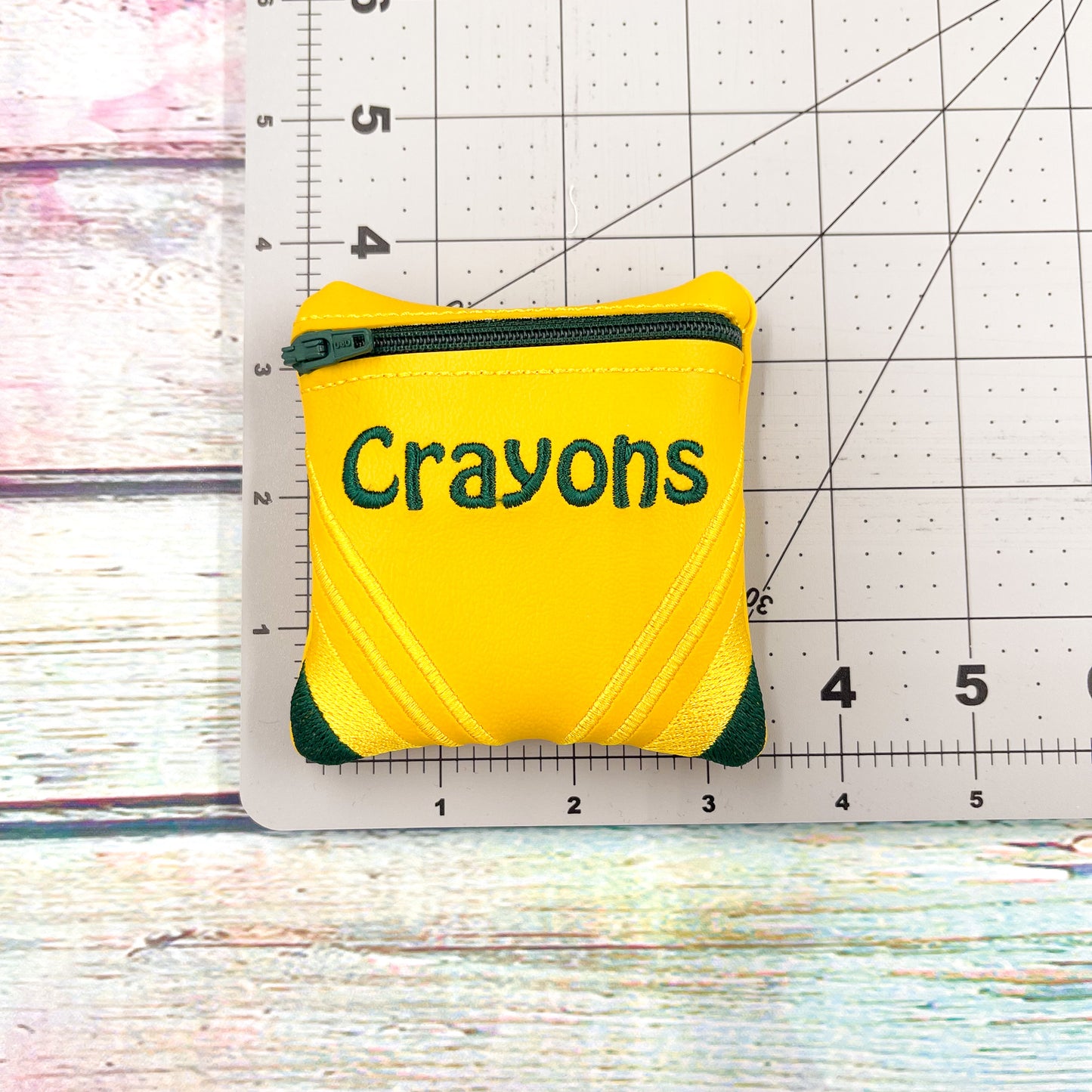Colored Crayons Felties with Crayons Bag