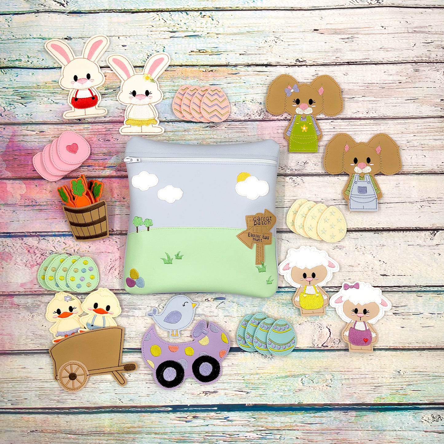 Easter Bunny Finger Puppet Set