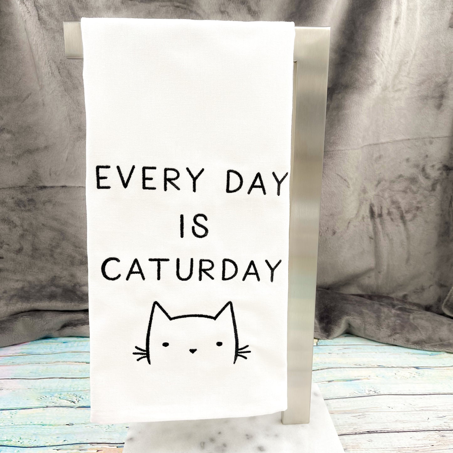 Every Day is Caturday Kitchen Towel