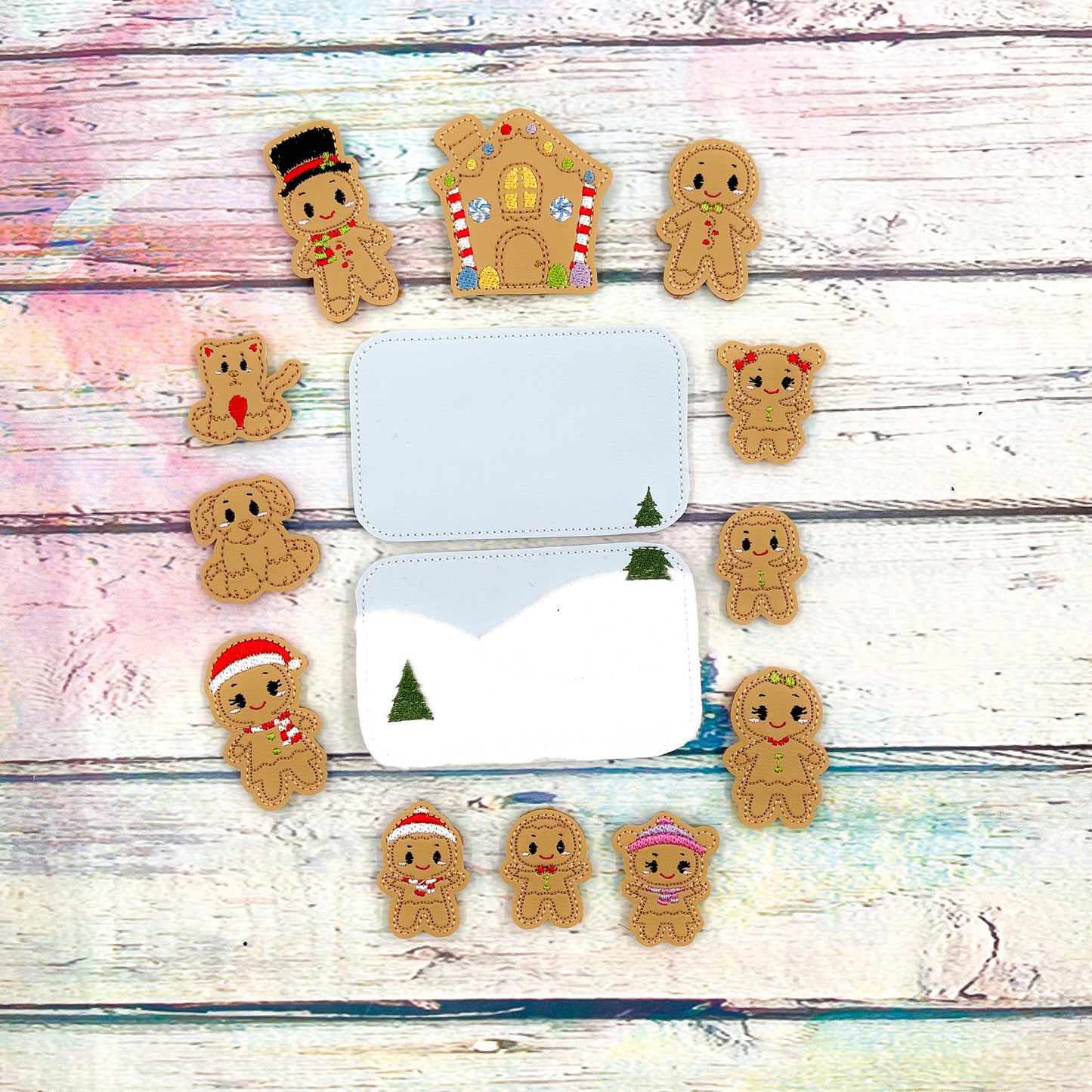 Gingerbread Family Tin Play Set