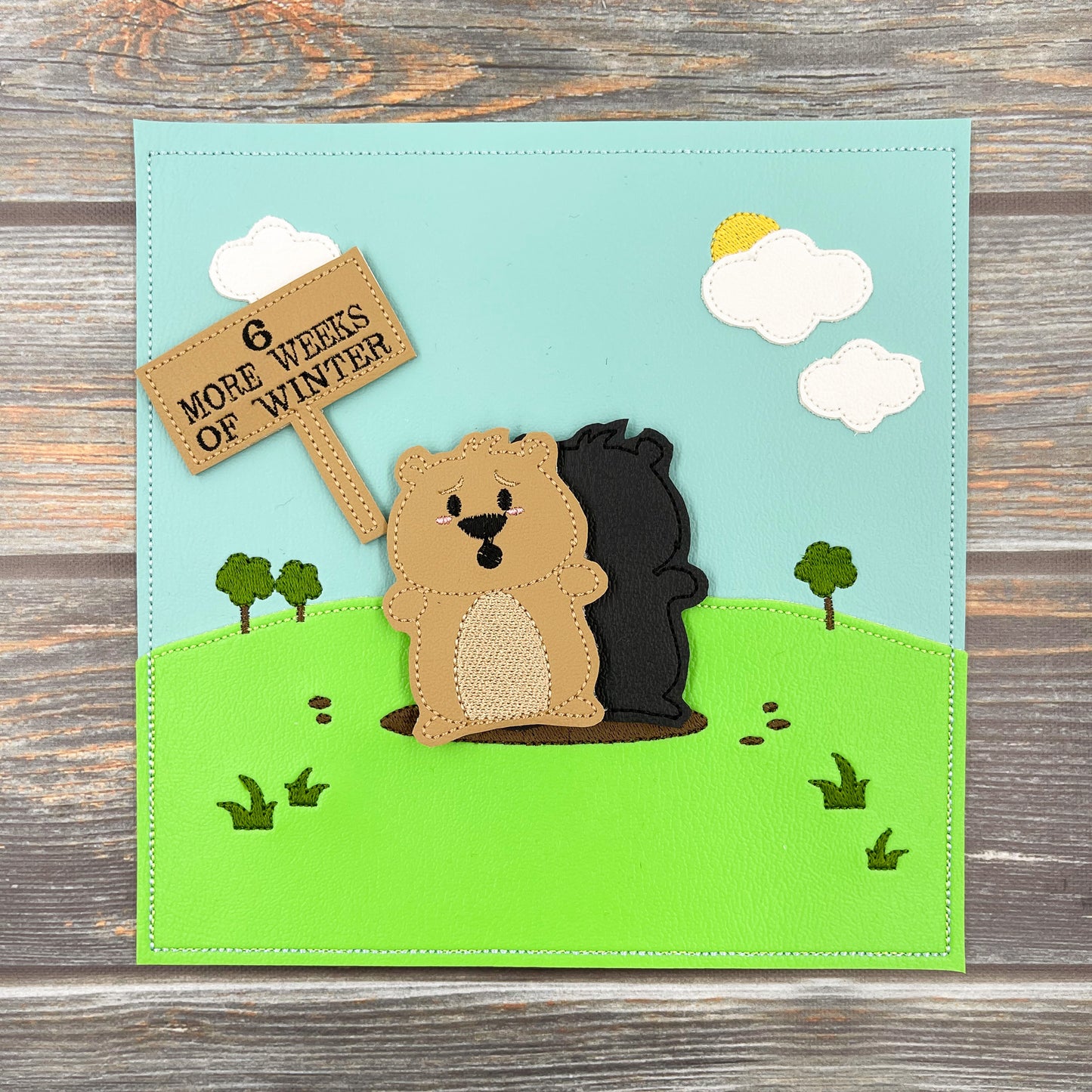 Groundhog Day Finger Puppet Set