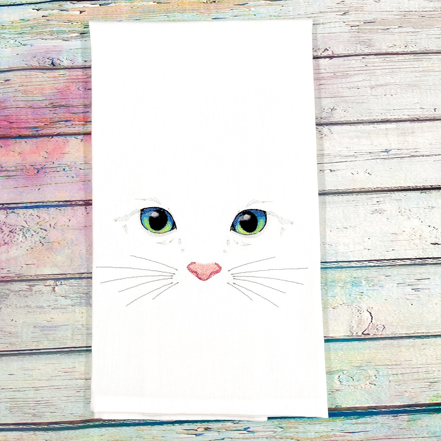 Pawesome Kitty Face Kitchen Towel