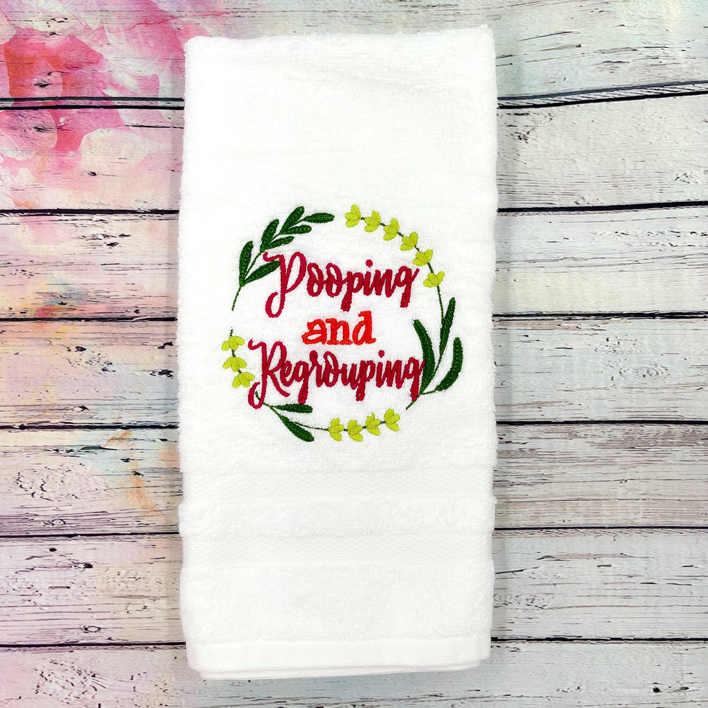 Pooping and Regrouping Bath Towel