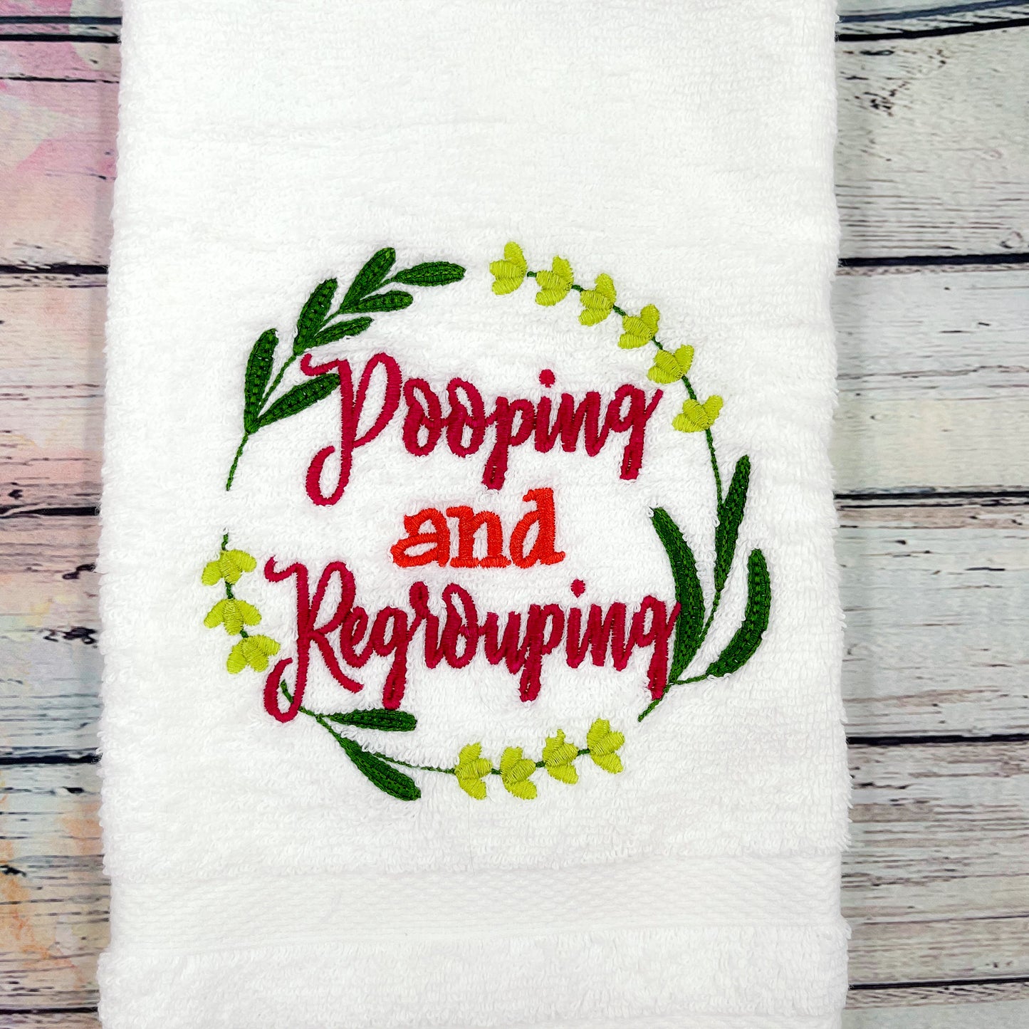 Pooping and Regrouping Bath Towel
