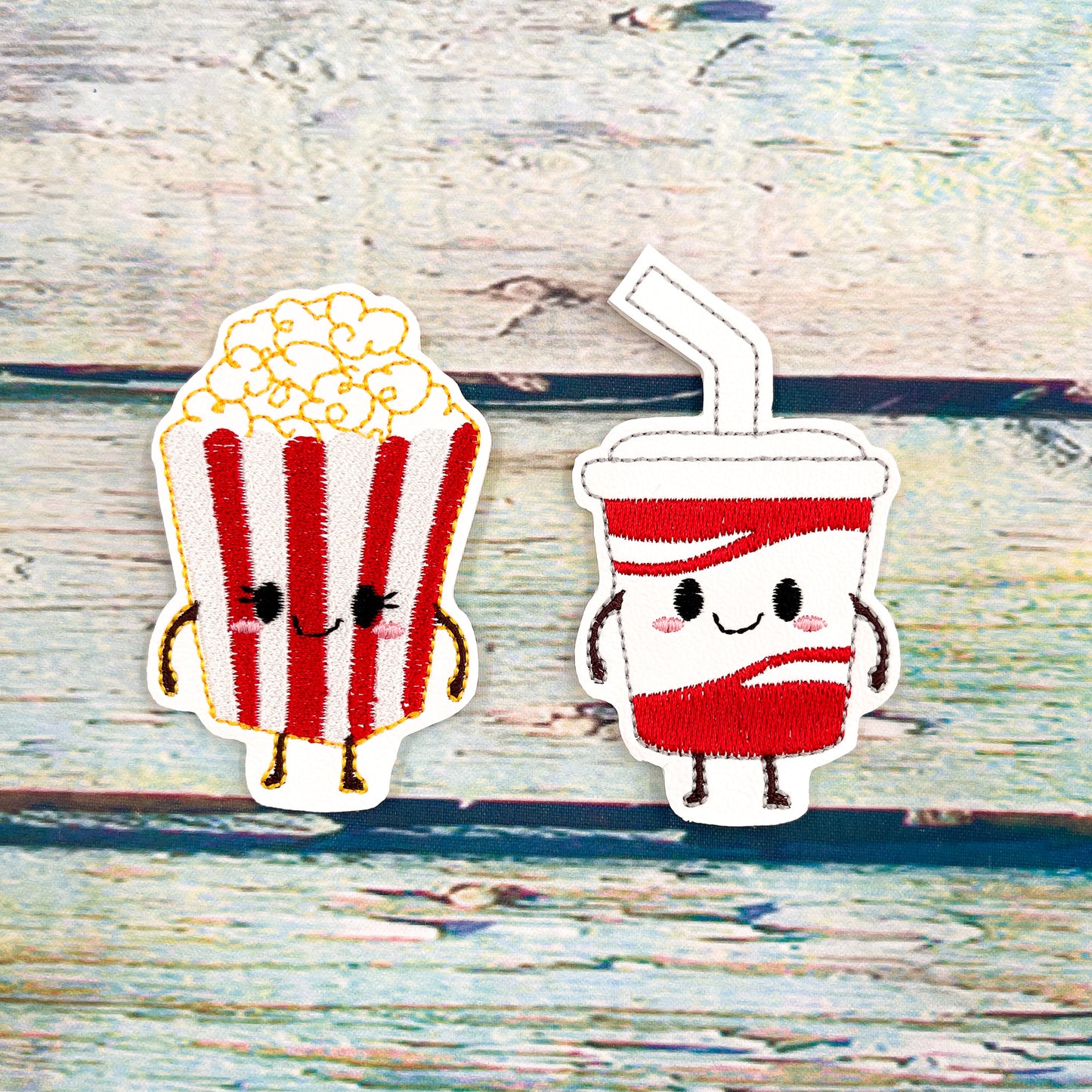 Popcorn and Soda Perfect Pairs Finger Puppet Set