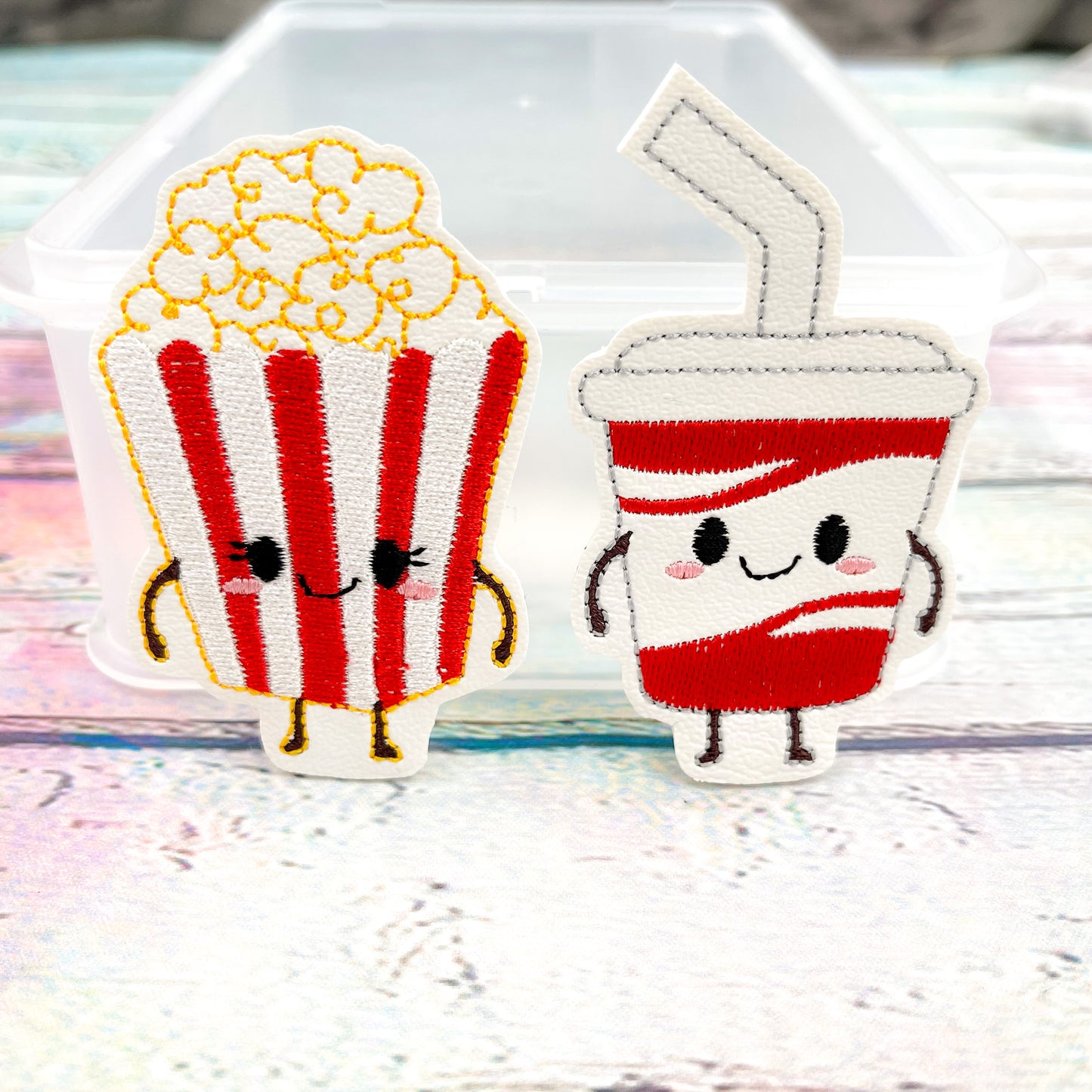Popcorn and Soda Perfect Pairs Finger Puppet Set