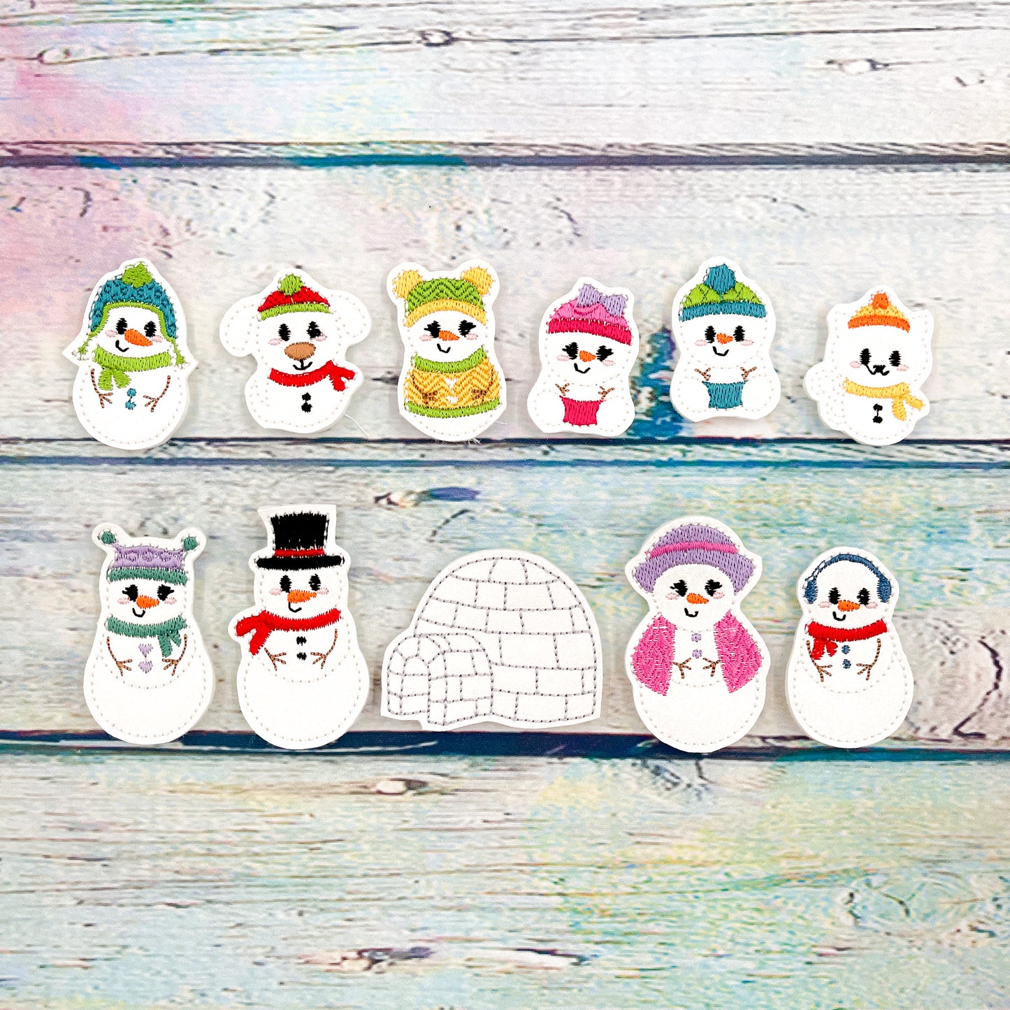 Snowman Family Tin Play Set
