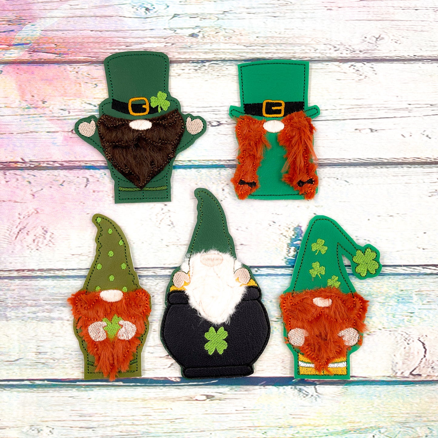 St. Patrick's Day Gnome 4 Finger Puppet