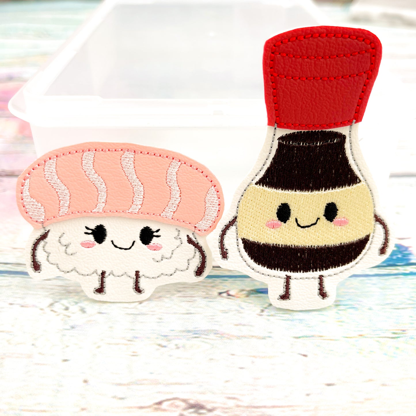Sushi and Soy Sauce Perfect Pairs Finger Puppet Set