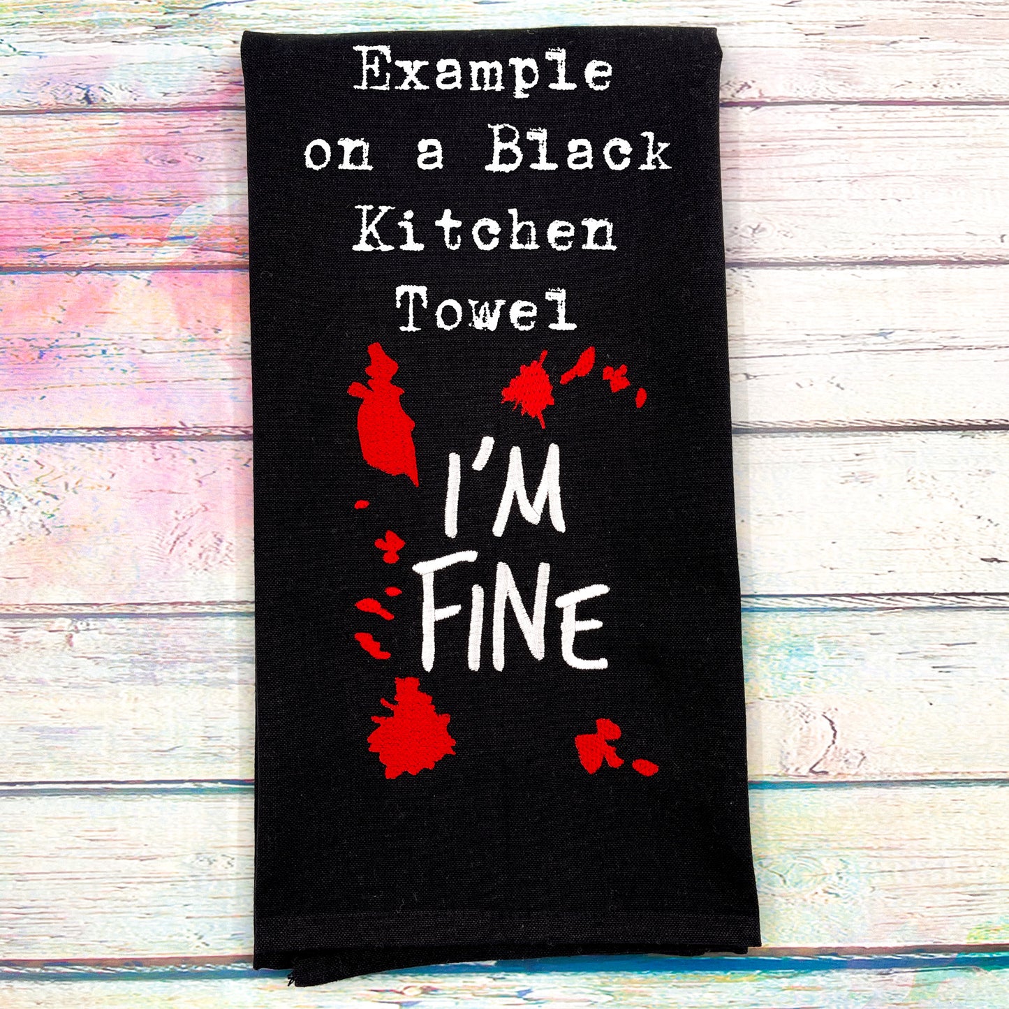 Counting to Ten Only Makes it Premeditated Kitchen Tea Towel