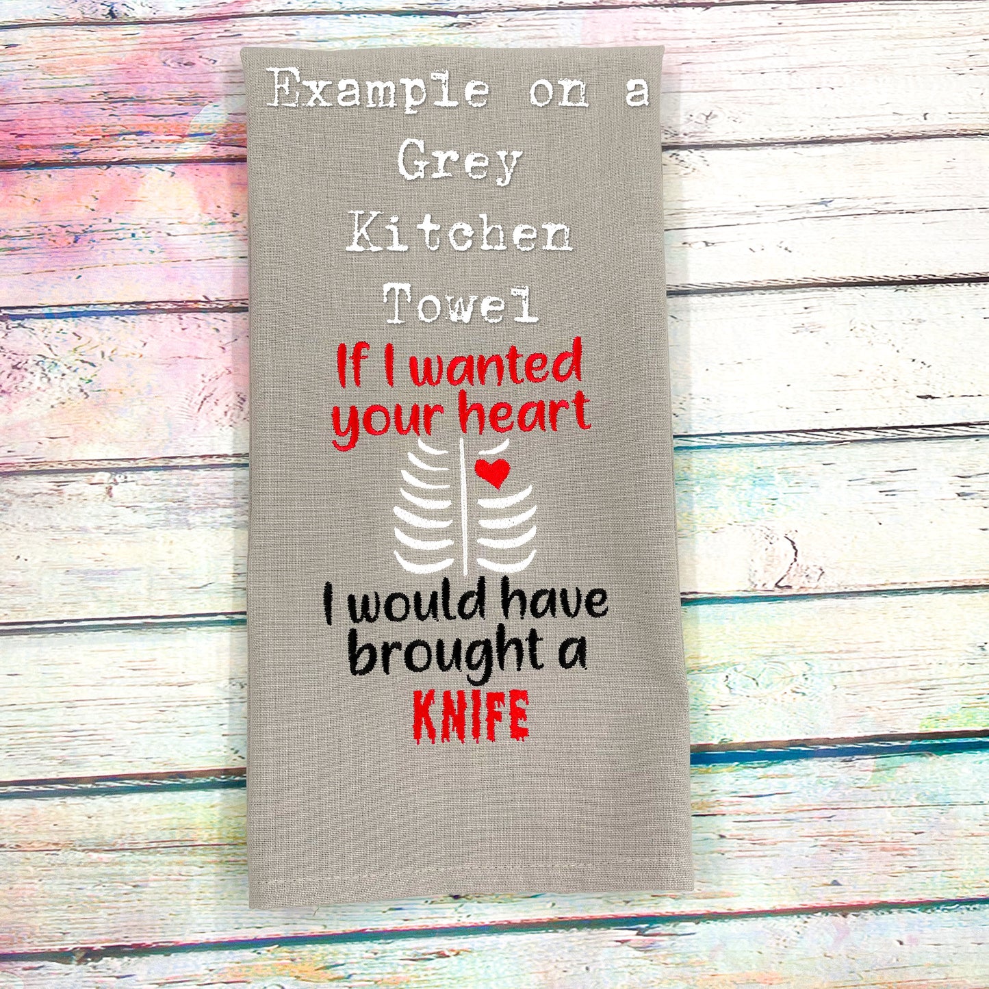 Counting to Ten Only Makes it Premeditated Kitchen Tea Towel