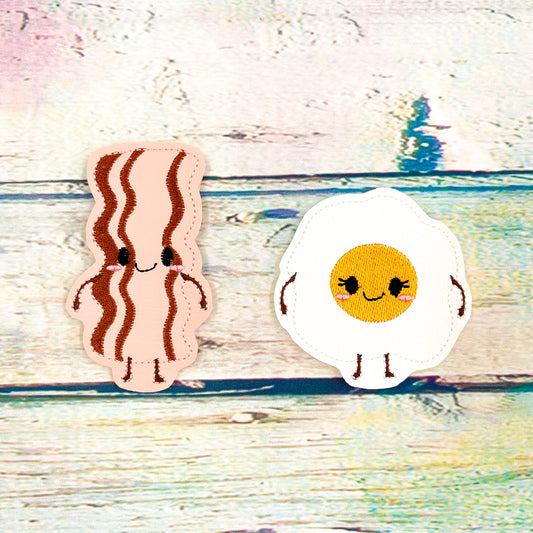 Bacon and Egg Perfect Pairs Finger Puppet Set