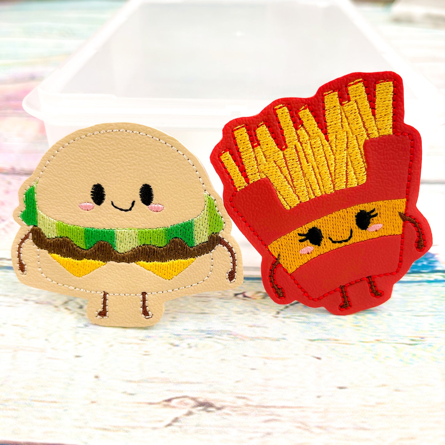 Burger and Fries Perfect Pairs Finger Puppet Set