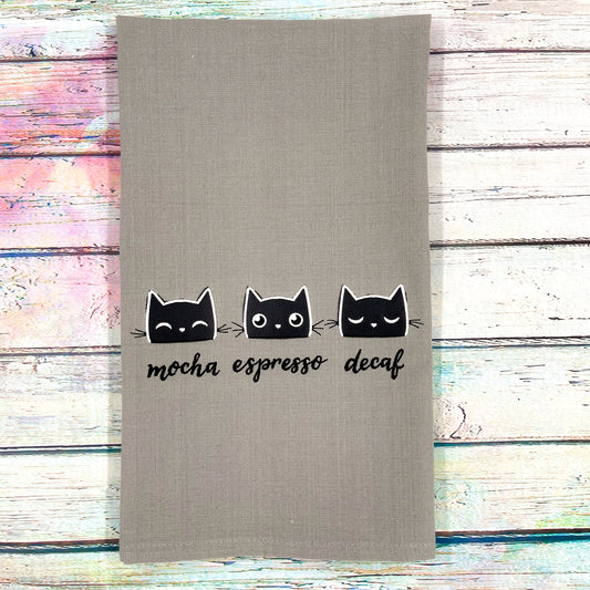 Coffee Cats Kitchen Towel