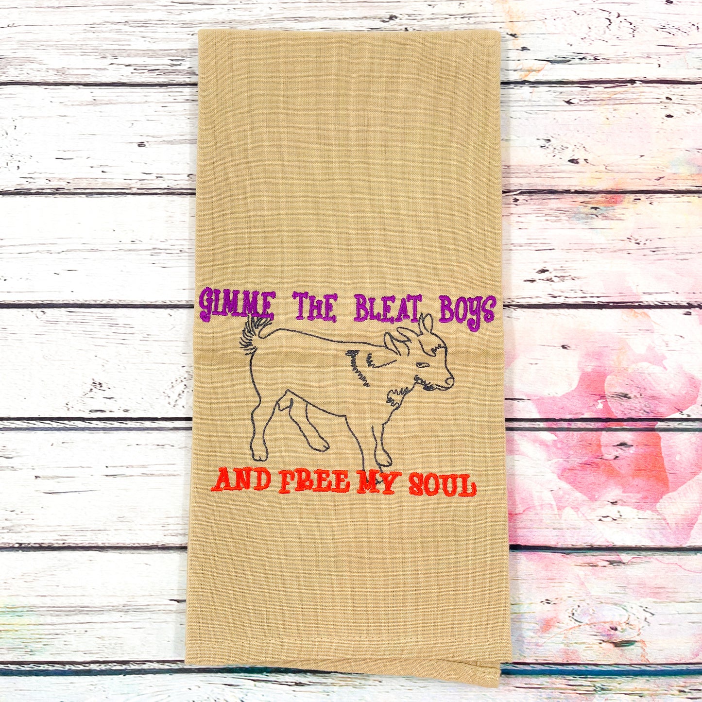 Gimme the Bleat Boys Kitchen Tea Towel