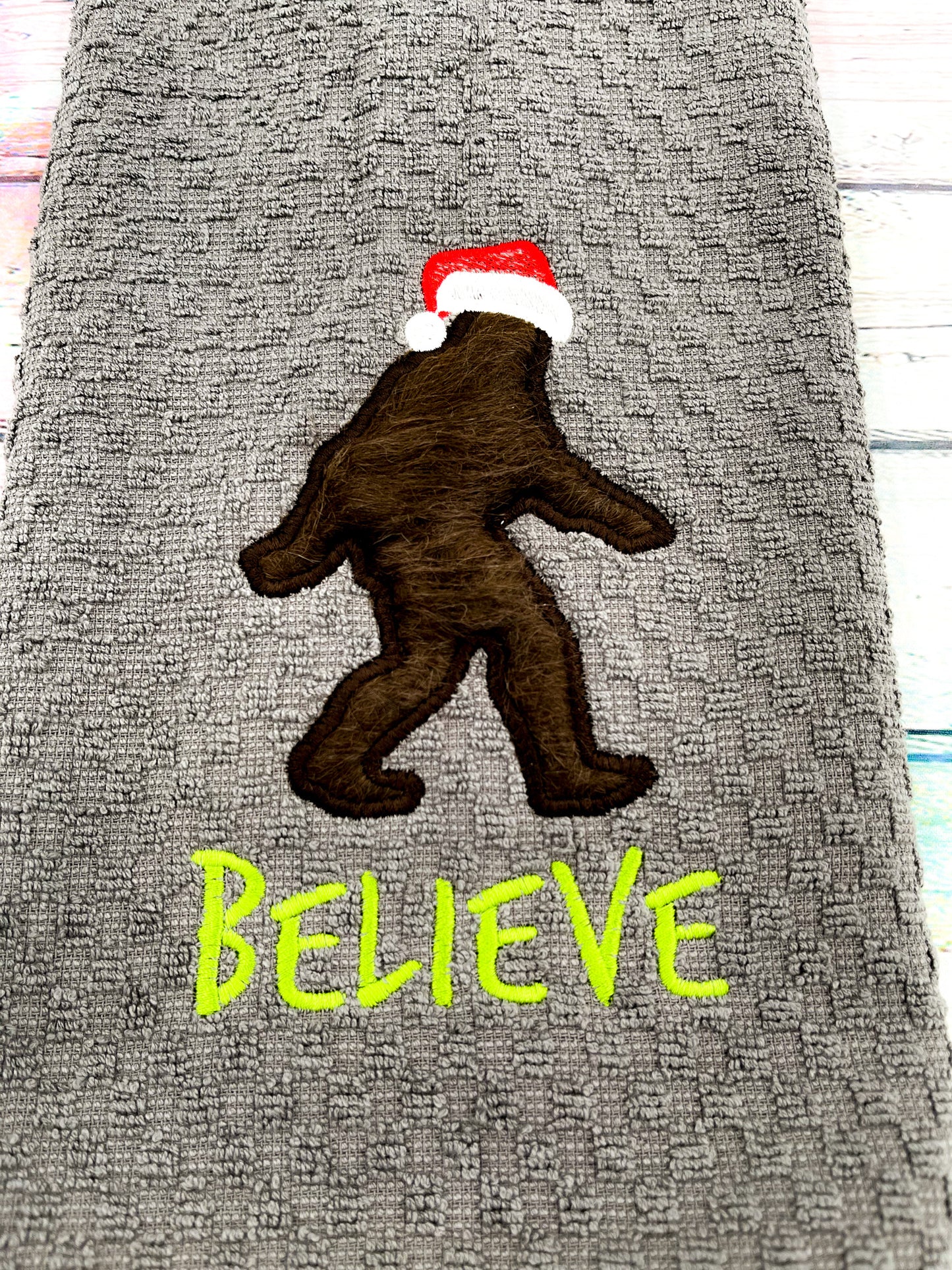 Believe in Bigfoot Bath Towel